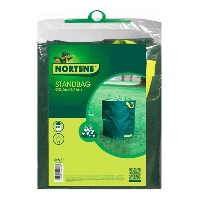 NORTENE STANDBAG - Erős, merev kerti lombgyűjtő zsák, d 66 cm x 75 cm zöld