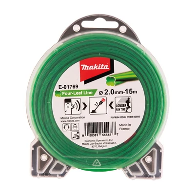 Makita négylevelű damil, zöld, 2.0mm 15m