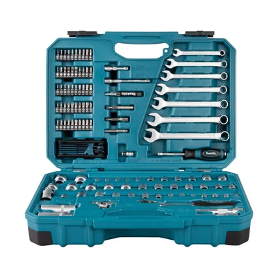 Makita T1 120 részes 3/8" Szerszámkészlet műanyag kofferben