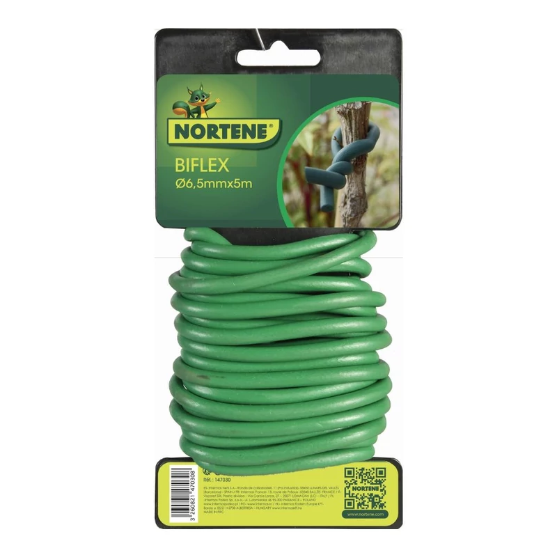 NORTENE BIFLEX - Habosított kötöző törékeny növényekhez ?1 6,5 mm x  5 m zöld