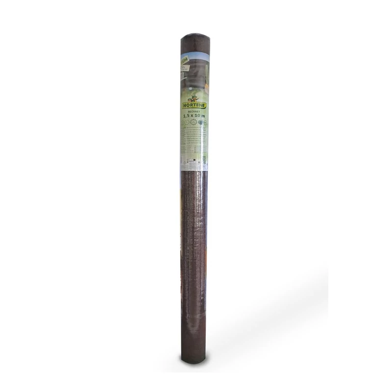 NORTENE RECYNET - Tartós, szőtt árnyékoló háló 1,5 x 10 m barna