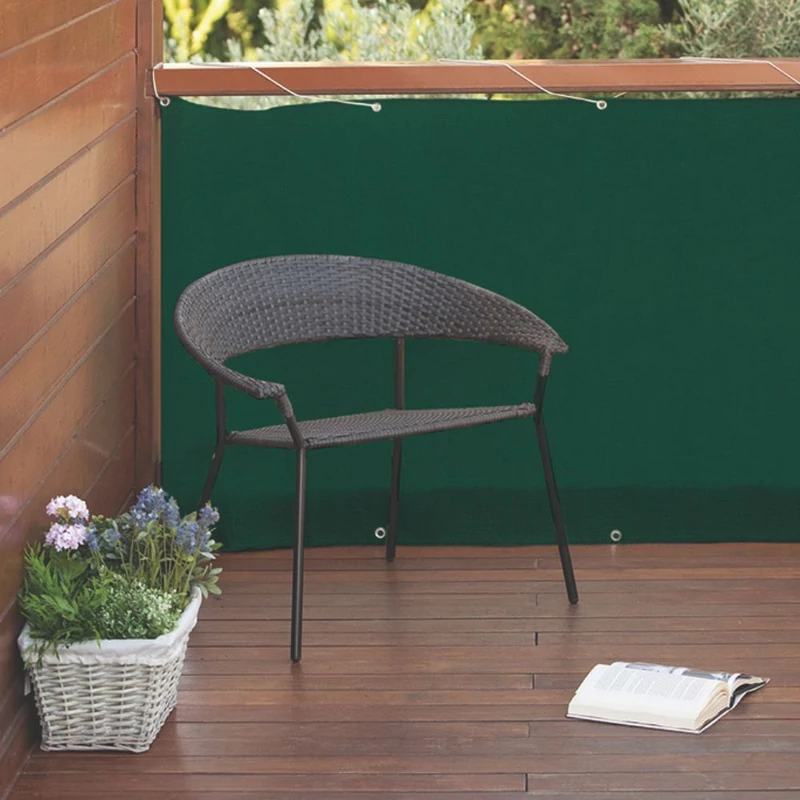 NORTENE BALCONY EASY - Hangulatos erkélyháló fűzőlyukakkal 0,9 x 5 m zöld