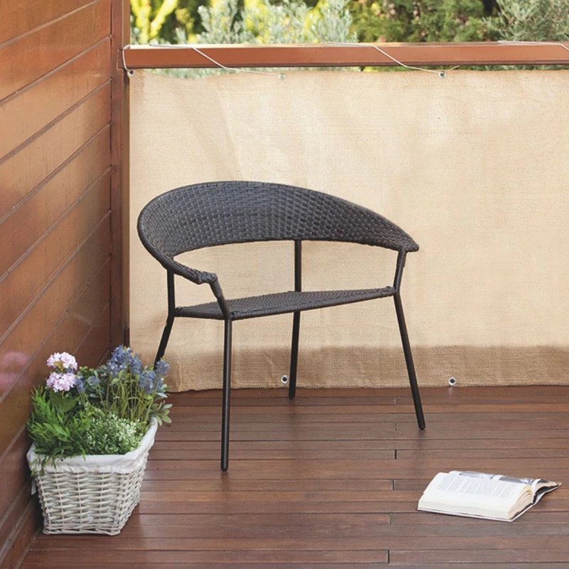 NORTENE BALCONY EASY - Hangulatos erkélyháló fűzőlyukakkal 0,9 x 5 m homok