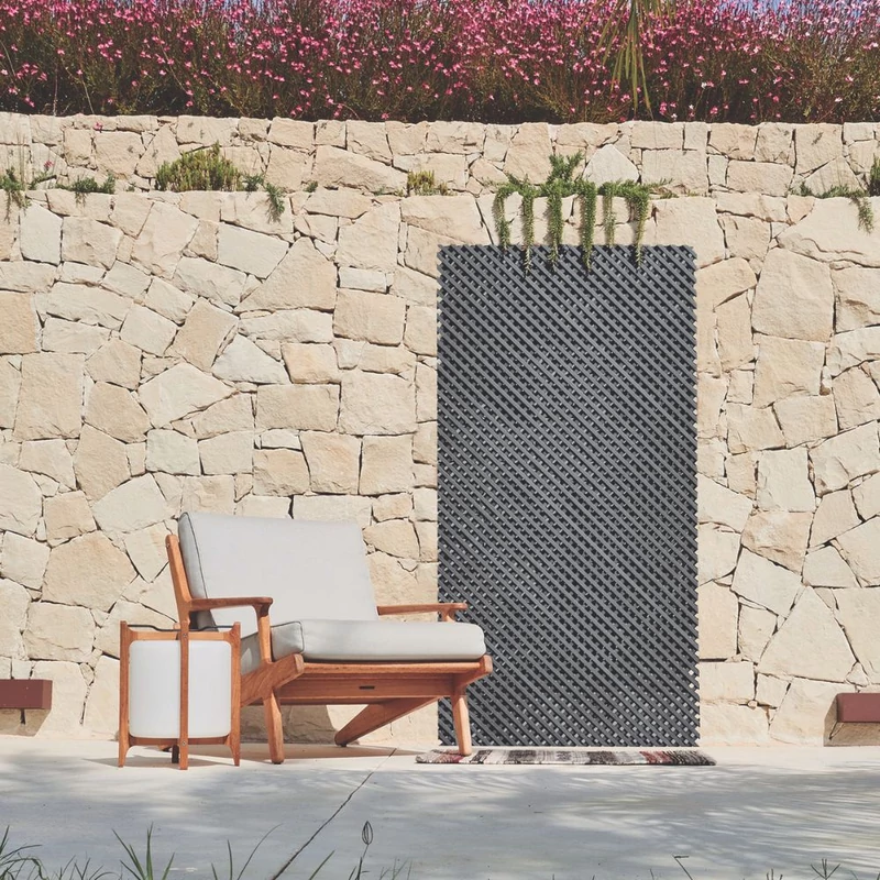 NORTENE Decory LOP - Keskeny dekorációs panel, 0,6 x 1,2 m, antracit