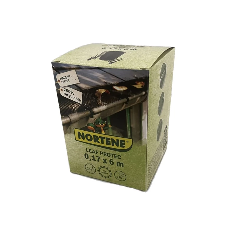 NORTENE LEAF PROTEC - Ereszcsatorna védő lombfogó háló 0,17 x 6 m fekete
