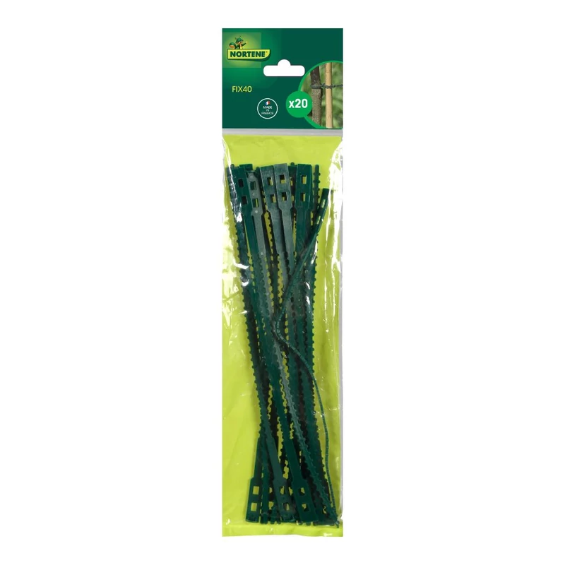 NORTENE FIX 40 - Műanyag kötöző 32 cm zöld (20 db/csomag)