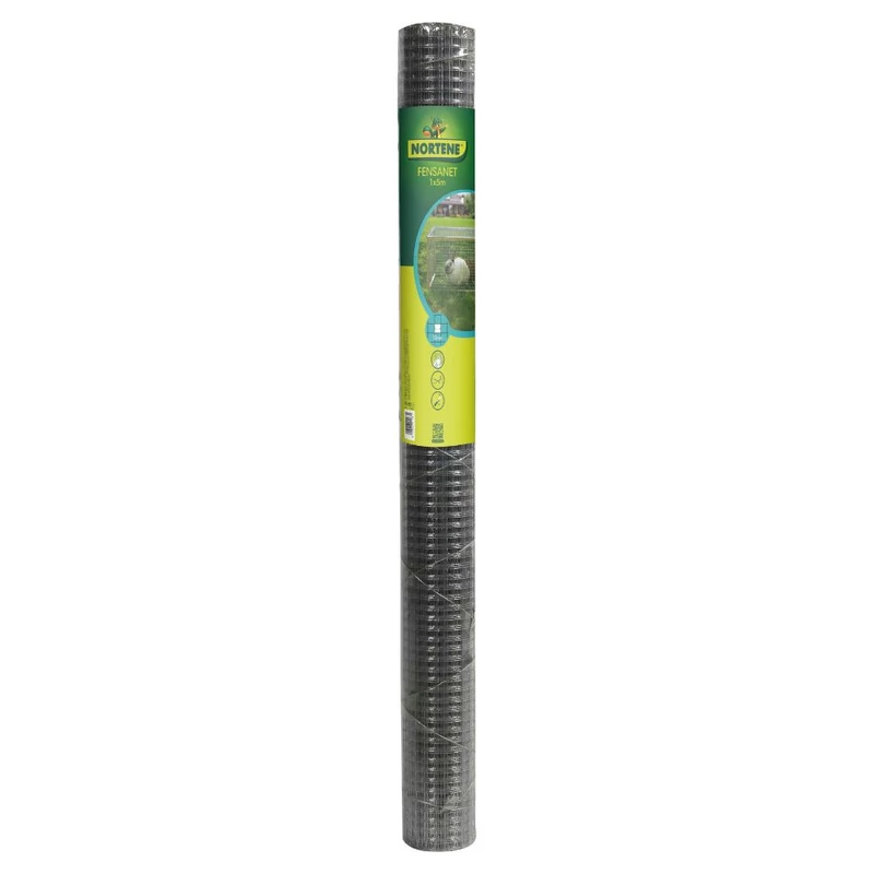 NORTENE FENSANET 12 - Prémium ponthegesztett drótháló 1 x 5 m ezüst (12,7 x 12,7 x 0,8 mm)