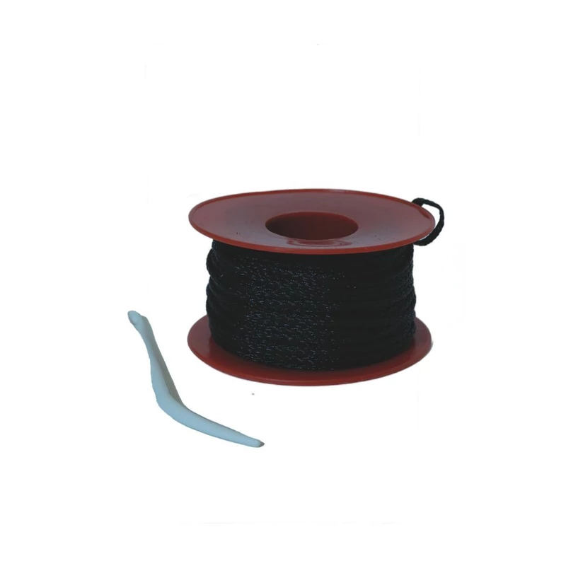 NORTENE FIXING CORD - Tű és zsineg szett a szőtt árnyékoló hálók rögzítéséhez 25 m  m fekete