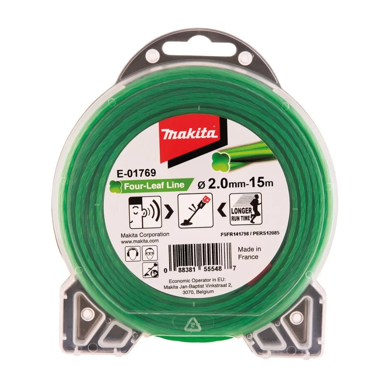 Makita négylevelű damil, zöld, 2.0mm 15m