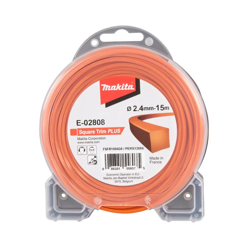 Makita damil szögletes "squareTRIM PLUS" 2,4mm x 15m