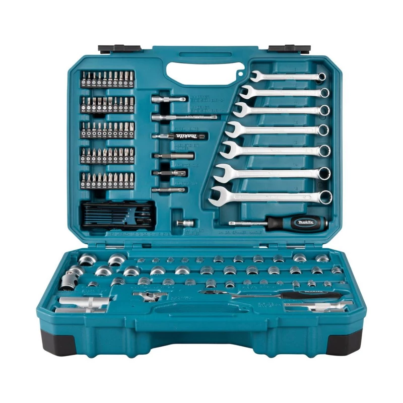 Makita T1 120 részes 3/8" Szerszámkészlet műanyag kofferben